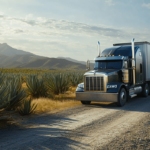 Transporte logístico terrestre entre México y Canadá por carretera escénica