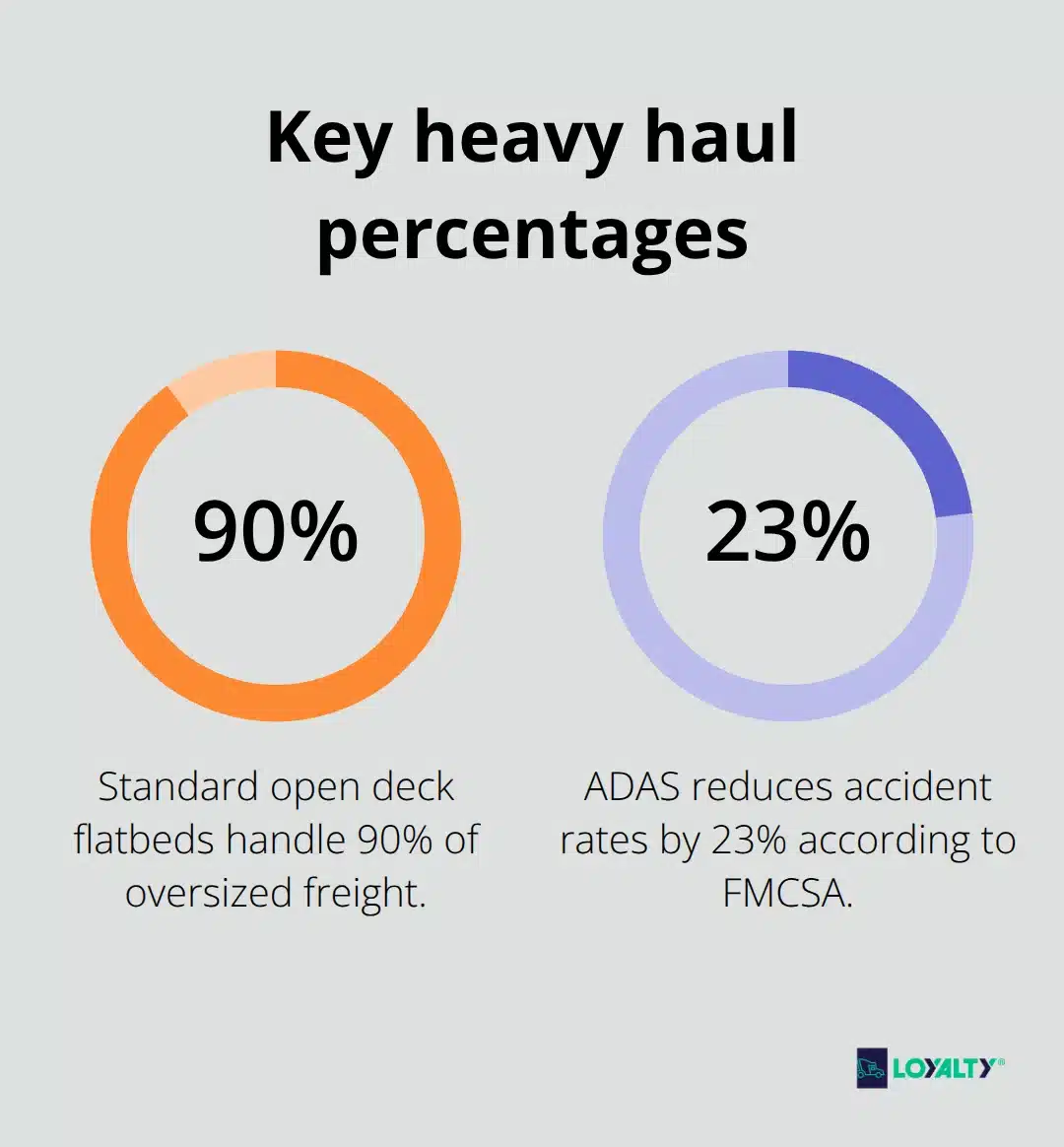 Visual summary of critical heavy haul percentages