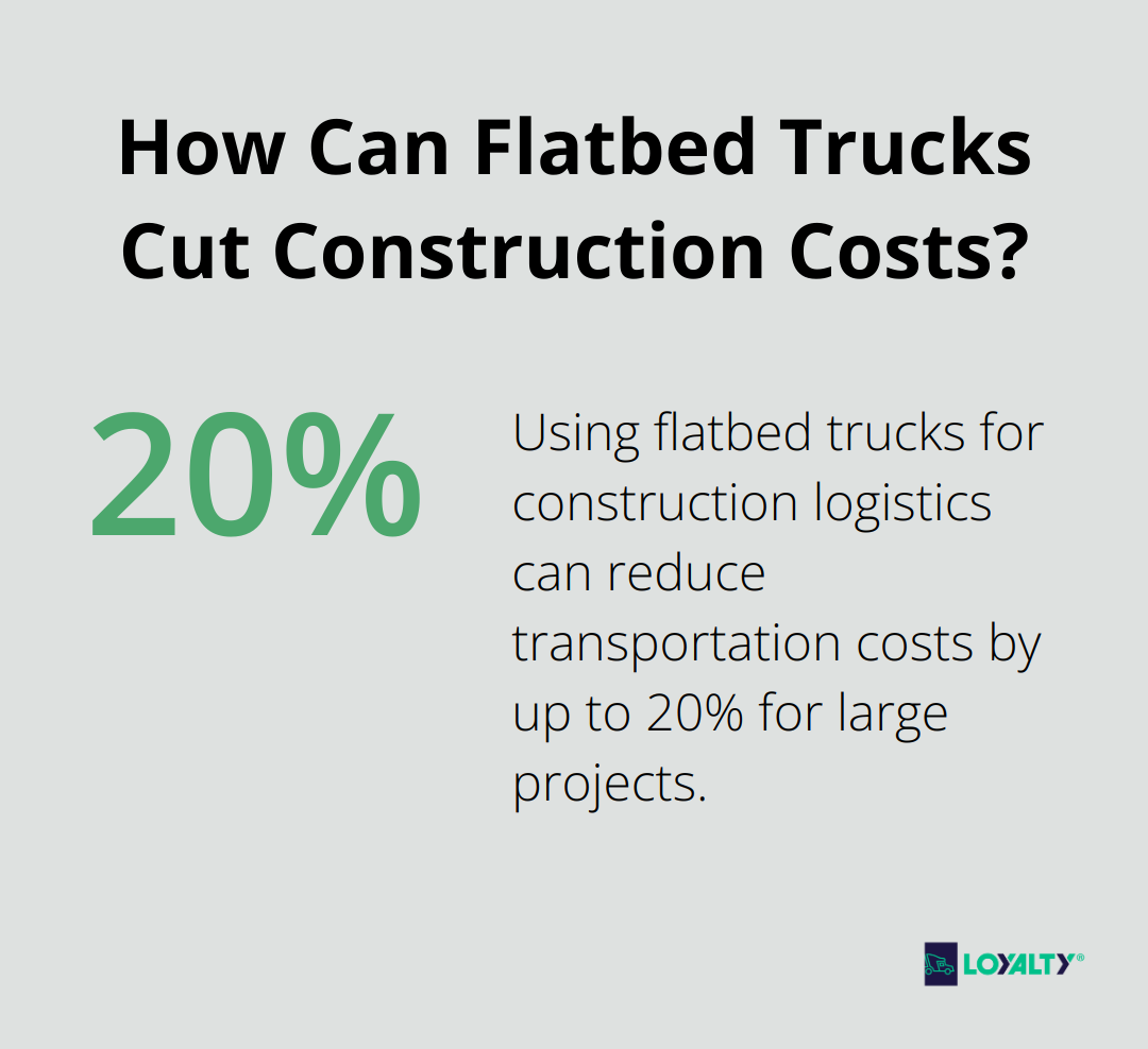 Infographic: How Can Flatbed Trucks Cut Construction Costs? - Flatbed solutions
