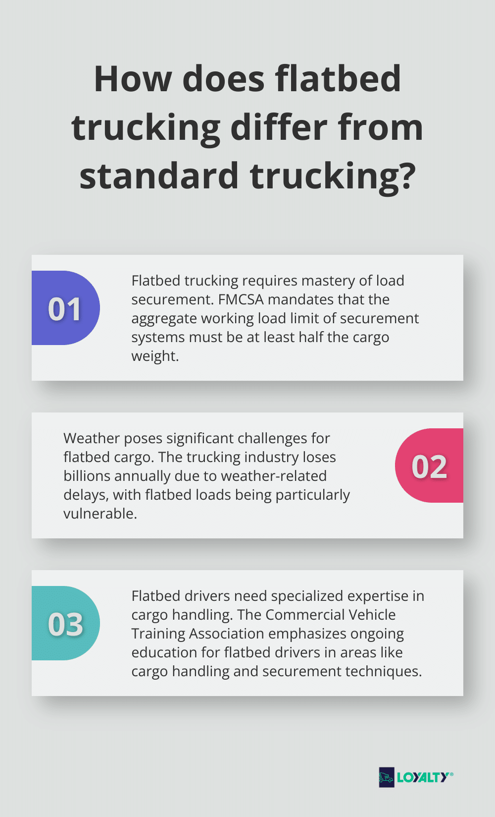 Infographic: How does flatbed trucking differ from standard trucking?